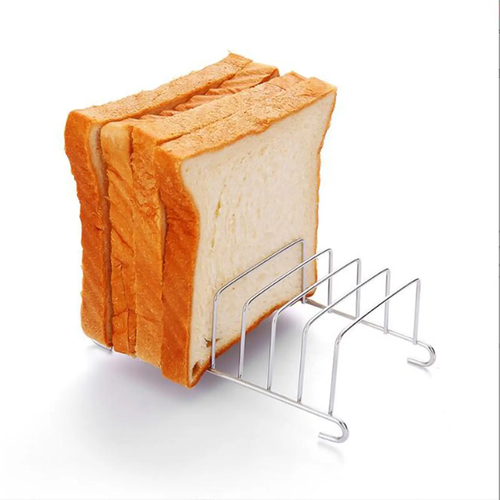 Stainless Food Display Stand Portable Storing Bread Bread Rack Toast Rack Holding for Oven