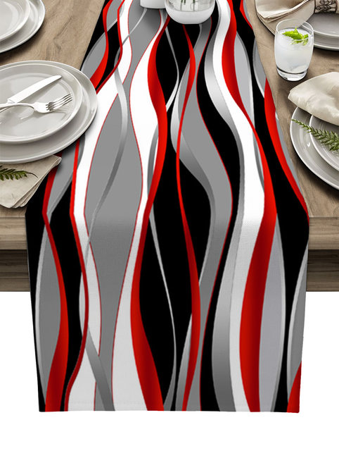 Runner Cucina Abstract Red