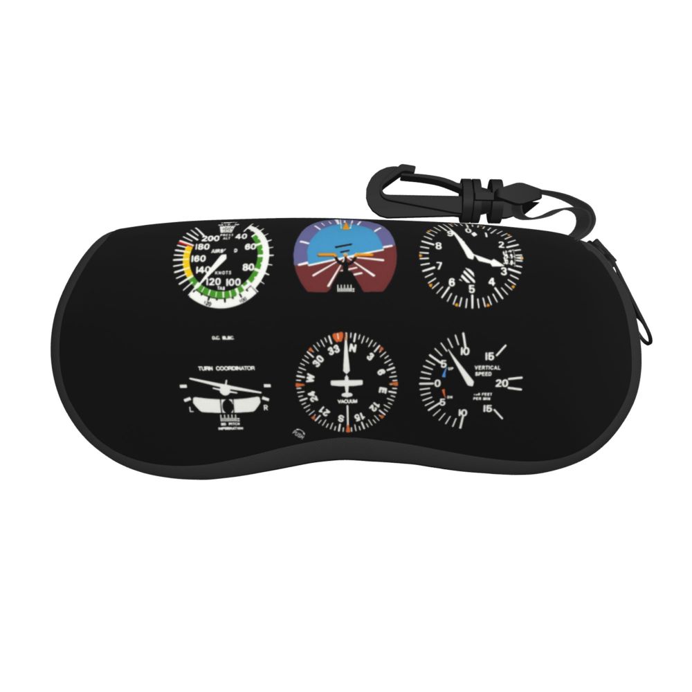 Custom Born To Fly Captain Stripes Sunglasses Soft Case Neoprene Zipper Pilot Air Fighter Shell Eyeglass Case Protective Box