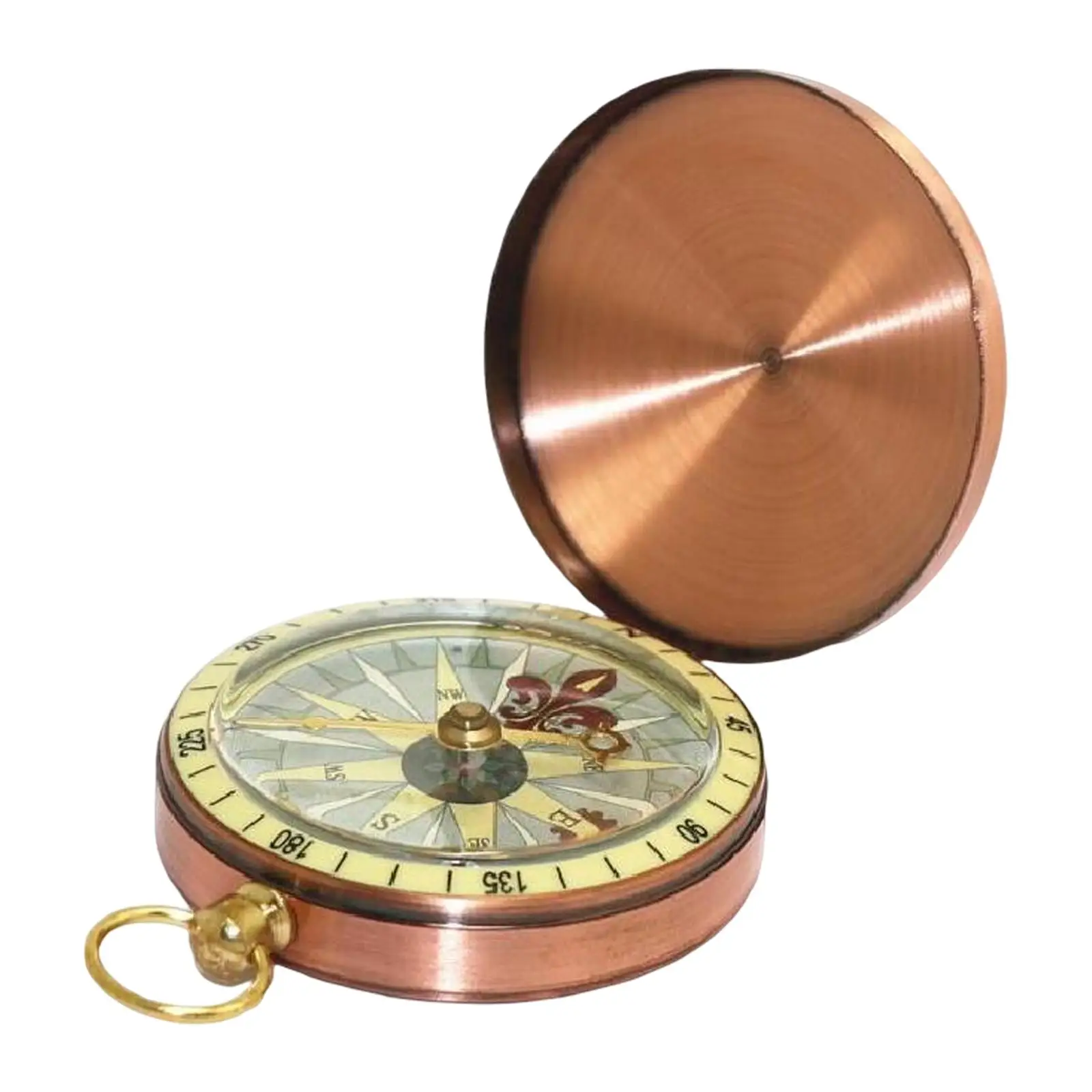 Classic Pocket Compass Vintage Style Handheld Accurate for Outdoor Hiking