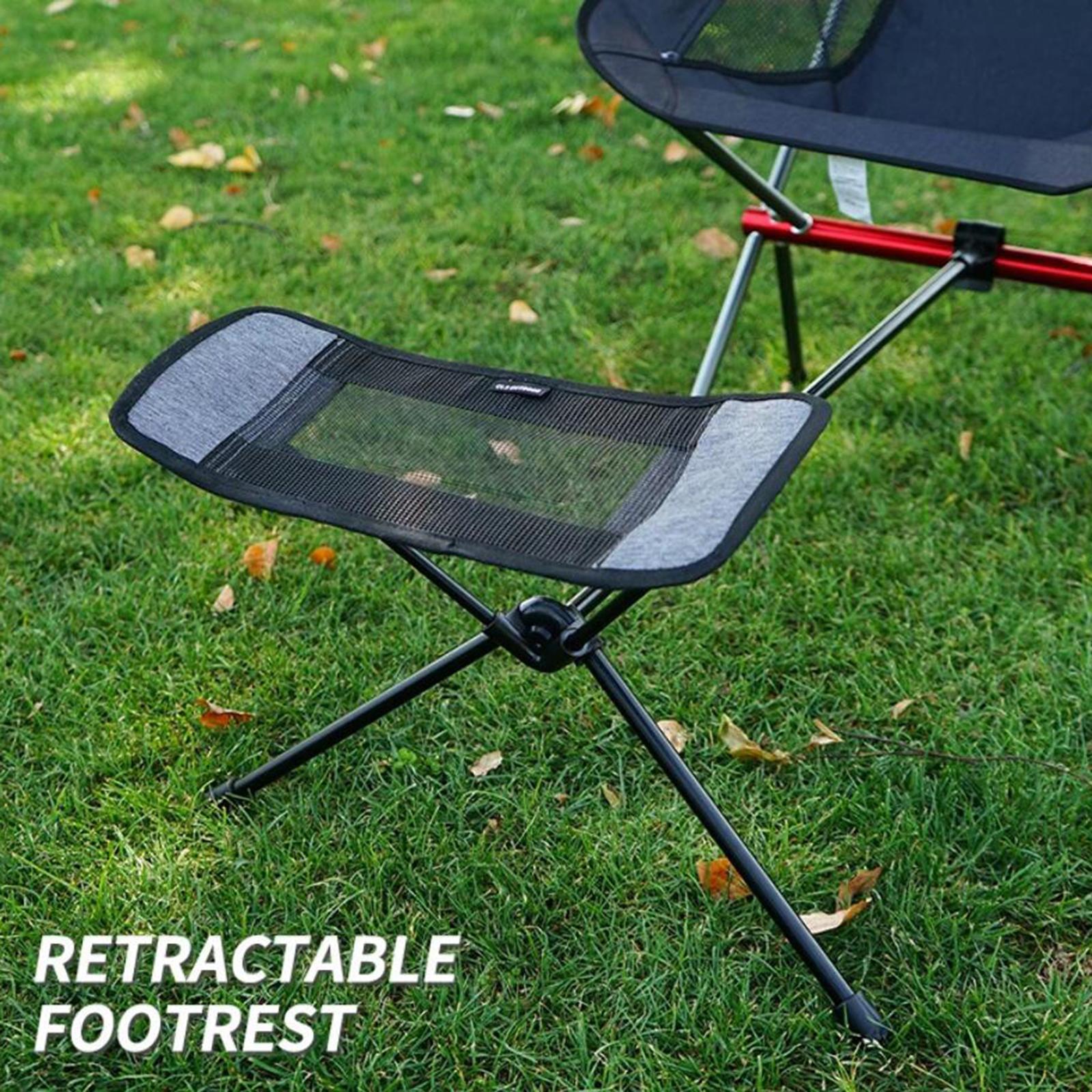 Camping Chair Footrest Arm Chair Folding Chair with Carry Bag for Outdoor Camping Fishing Beach And BBQ