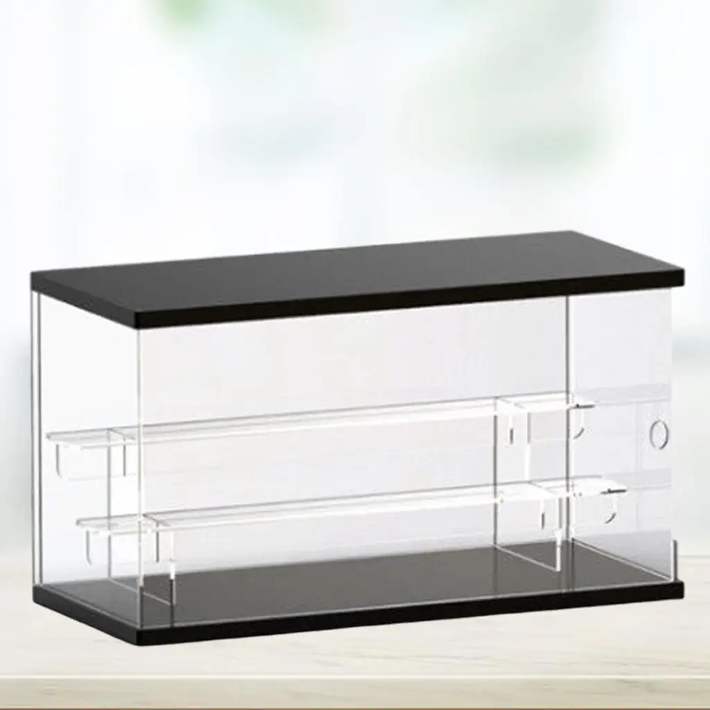 Acrylic Display Case  Standing Dustproof Organizer Box for Collectibles