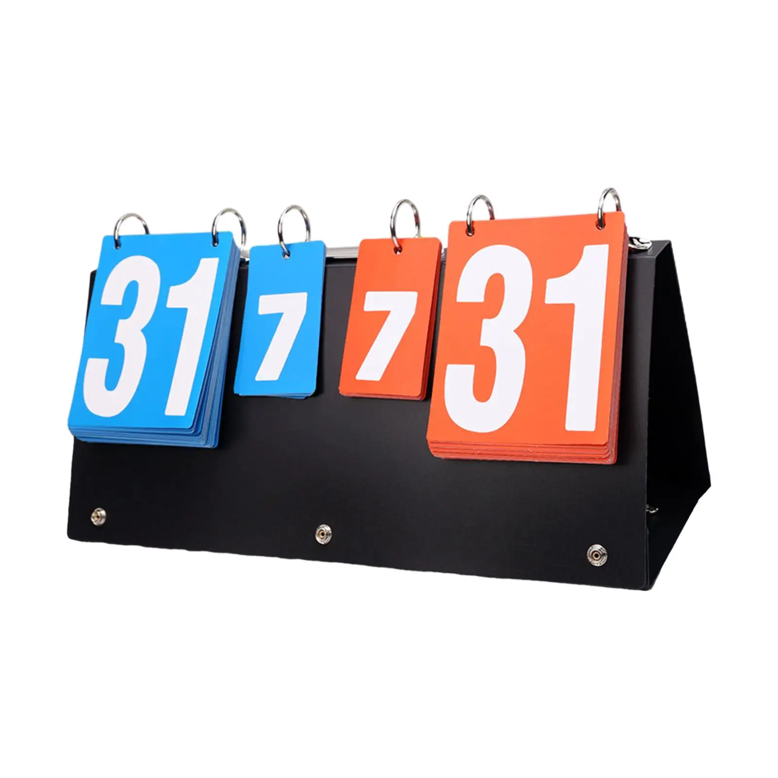 Tabletop Scoreboard Flip Basketball Indoor Outdoor Scorekeeper Score Card Flipper for Player Golf Team PingPong Volleyball