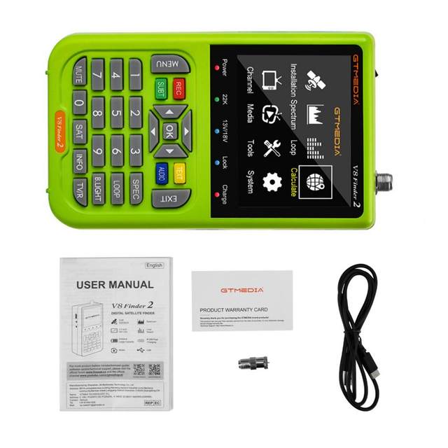 V8 Finder 2 Digital Satellite Finder Dvb-s2x/s2/s Mpeg-2/mpeg-4  Hd-compatible 5000mah 3.5inches Satellite Signal Strength Meter - Satellite  Tv Receiver - AliExpress