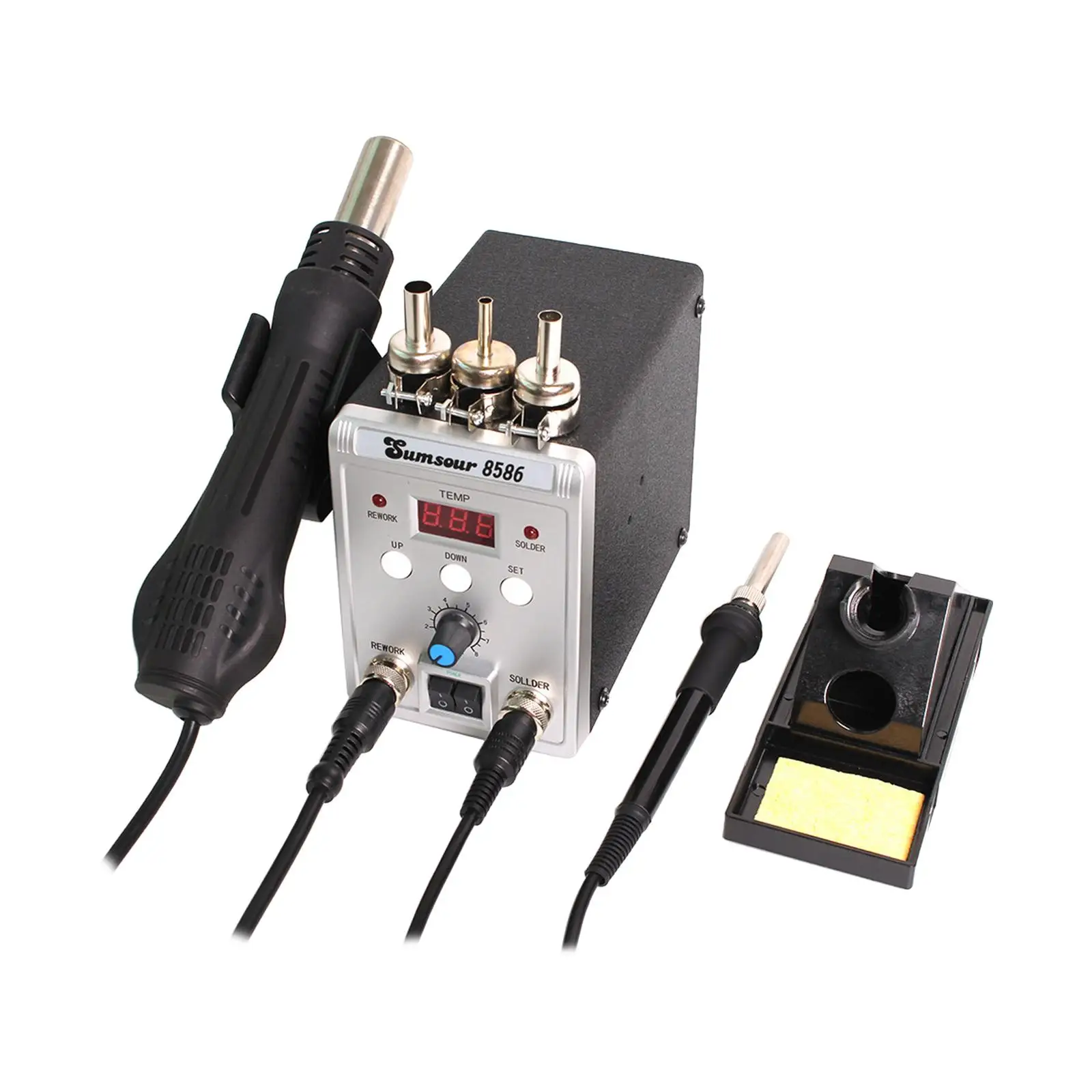 Electric Welding Tool Adjust Temperature Hot Air Rework 60W Soldering Station for Phone Laptop Maintenance Home Appliance