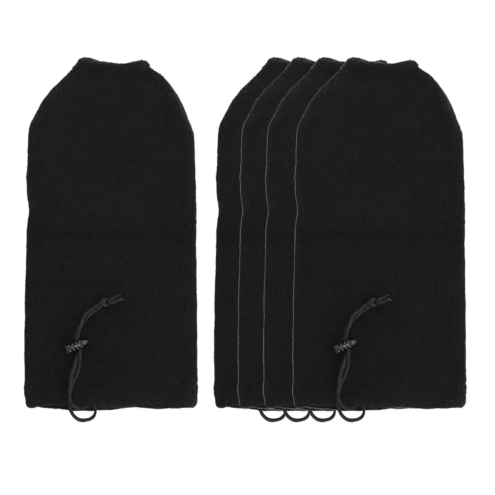 5 Bumper Cover, Soft Acrylic Ball Sleeve Woven Cover Black Protection  for Marine Bumper Yacht Salt Protection Sun 
