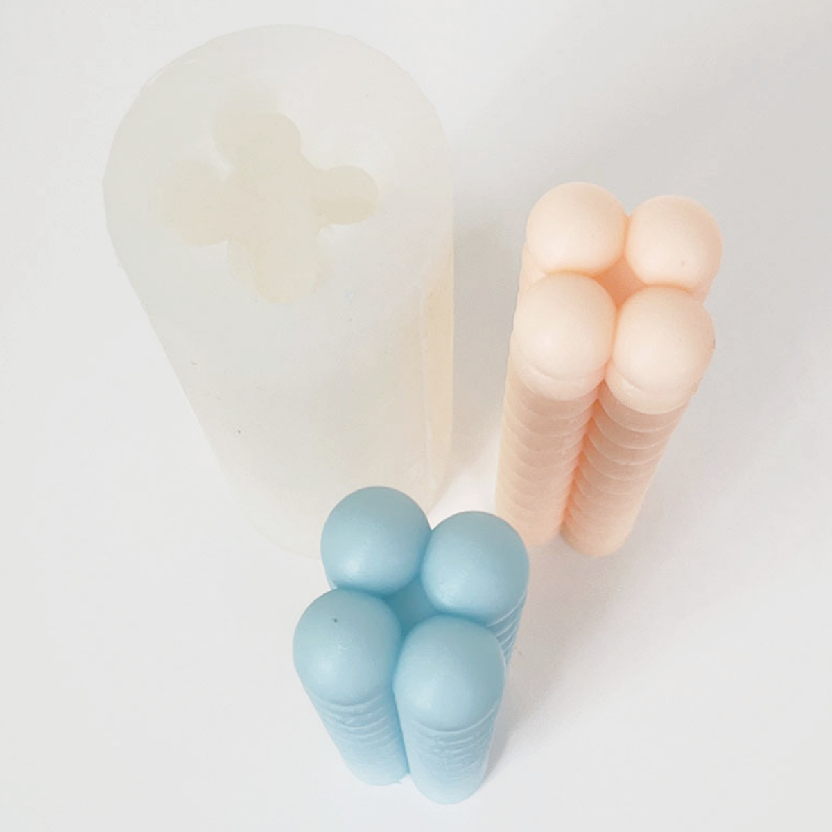 Moule à Bougie Cylindrique Silicone - Pour Bougies, Savon, Résine - Réutilisable & Flexible
