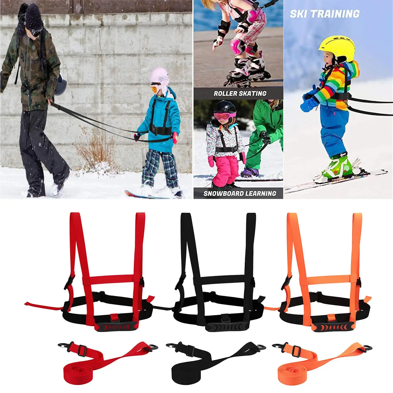 Kids Ski Harness Safety Shoulder Strap for Training Snowboard Winter Sports