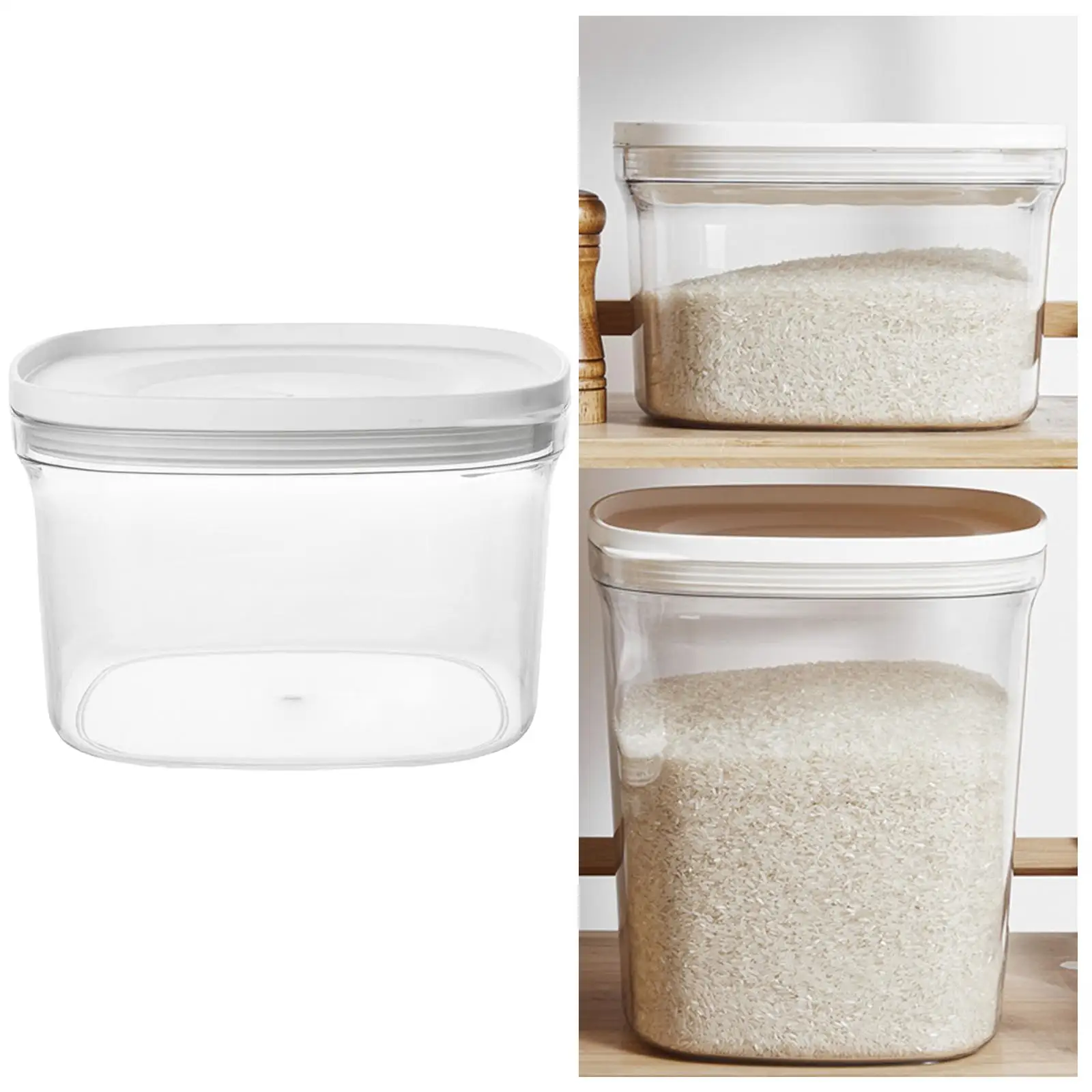 Rice Container Airtight Cereal Tank Bucket for Oatmeal Bean