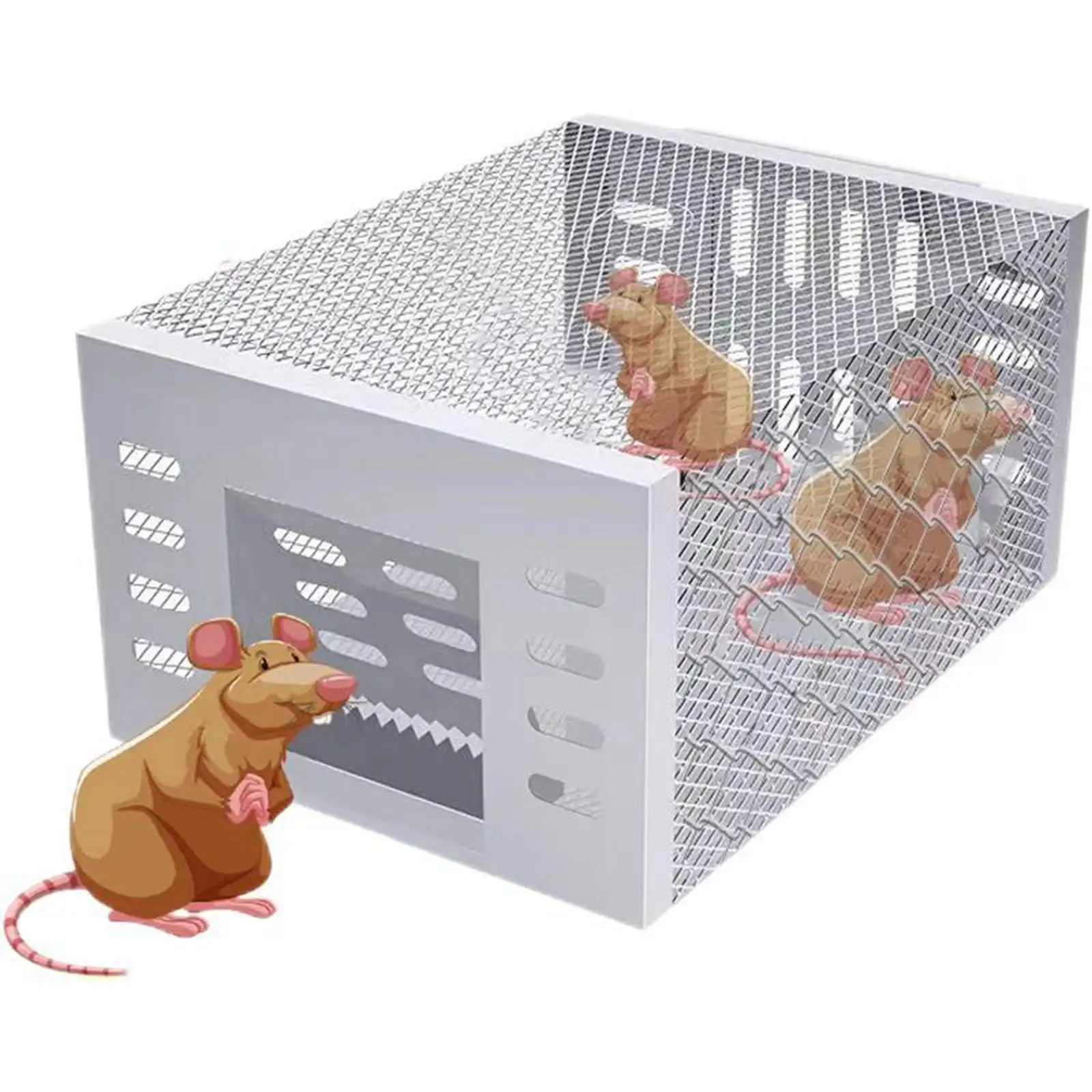 Mouse Traps Automatic Continuous Cycle for Indoor Outdoor Use Metal Rat Traps