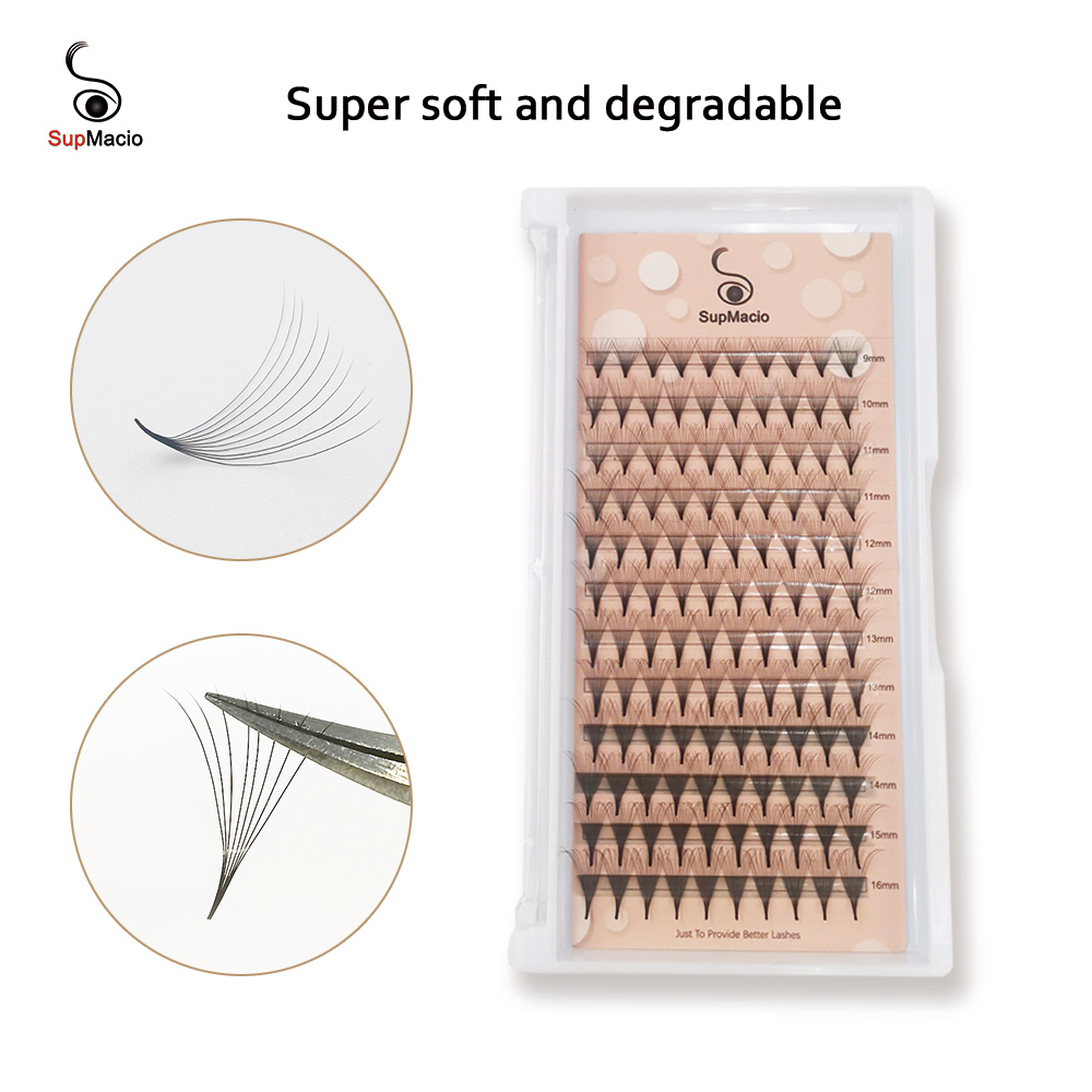 Best of Premade Fan Lash Extensions Bouquet Eyelash Extension C / D Curl Pointy Base Premade Fans Russian Volume Eyelashes Silk Long Stem Reviews & Tips