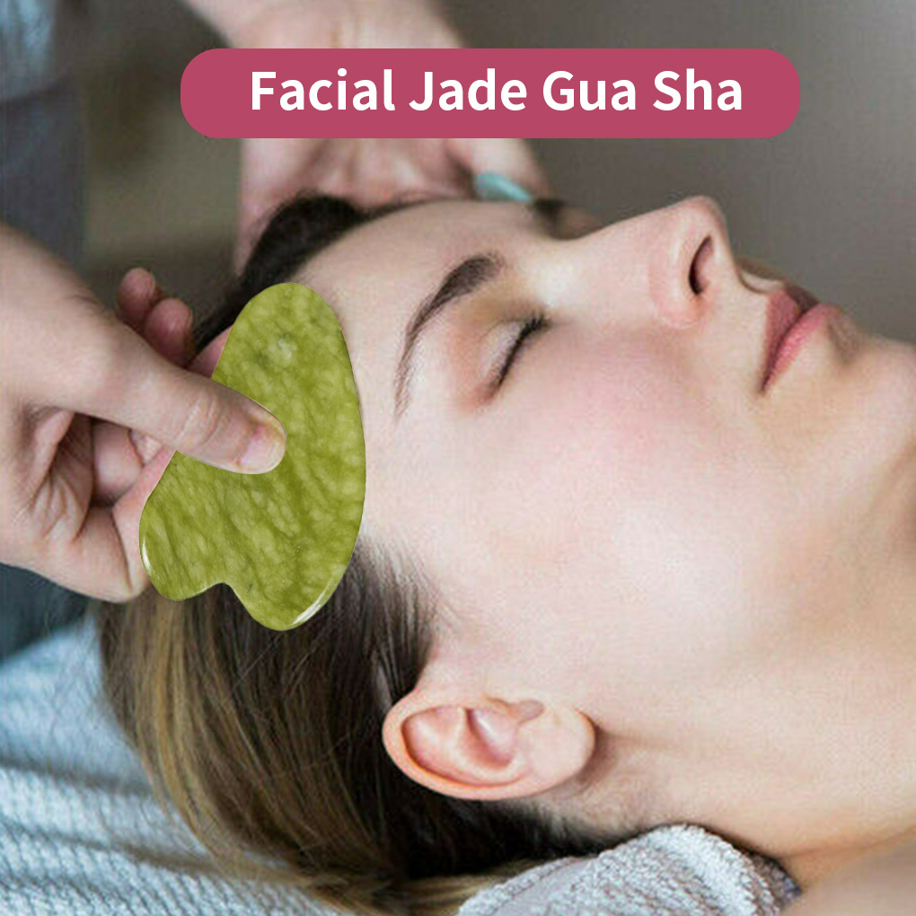 Best of 1PC Natural Jade Gua Sha Scraper Board Massage Quartz Jade Guasha Stone For Face Neck Skin Lifting Wrinkle Remover Beauty Care Reviews & Tips - Image 4