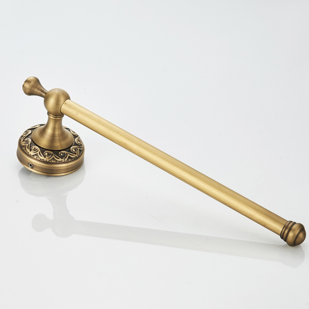 Bathroom Towel Rail Rail Shelf Made of Brass in Country Style with A Length of