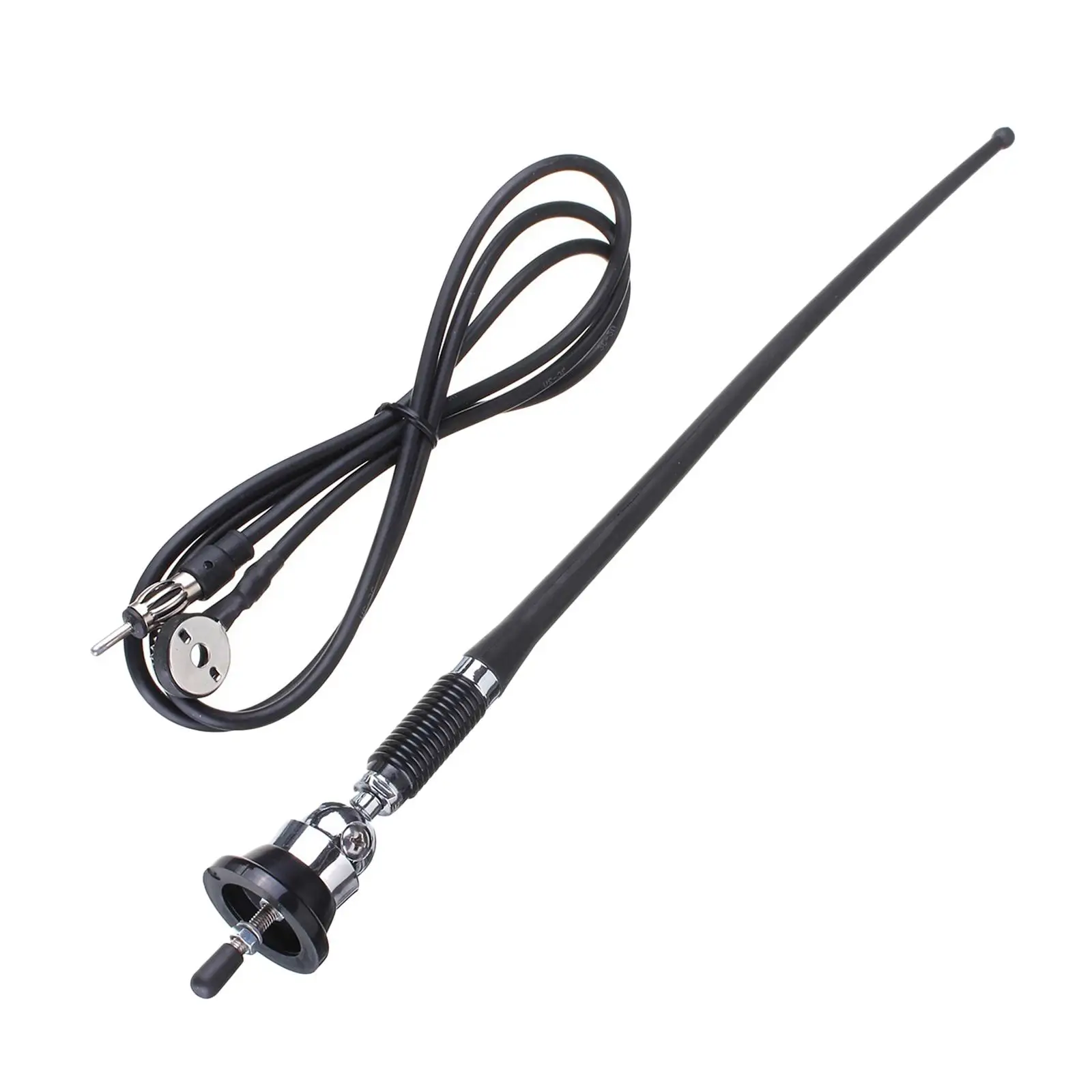 Universal Car Roof Antenna with Swivel Base Car Radio AM/FM Antenna   Antenna Replaces Rubber Adjustable Black