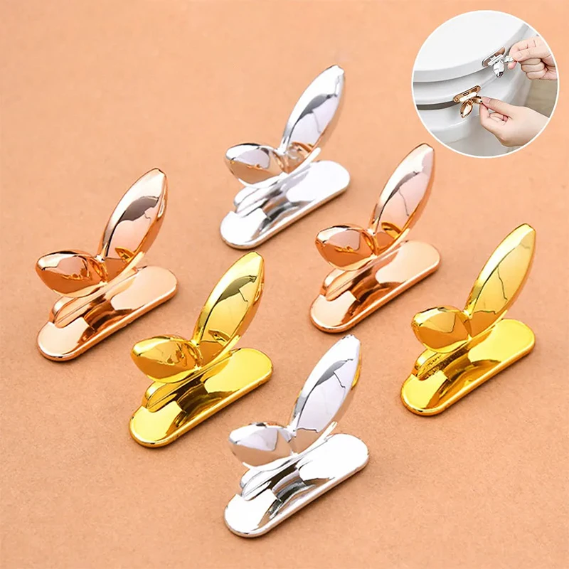 Description Picture 3 of item2Pcs Handle Can Avoid Touching The Toilet Lid Lifting Fashionable Toilet Seat Lifter Bathroom Accessories Toilet Seat Lifter