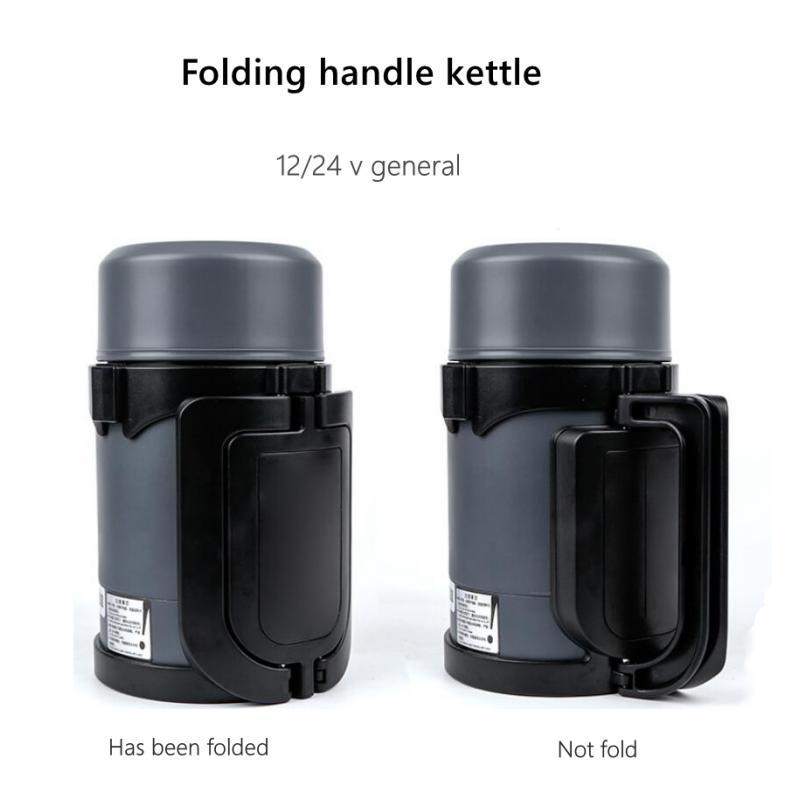 Car Heating Cup Kettle 12V 24V Heater Insulated Food Container Electronic Heated Travel Mug for Travel Boat Truck Milk Soap