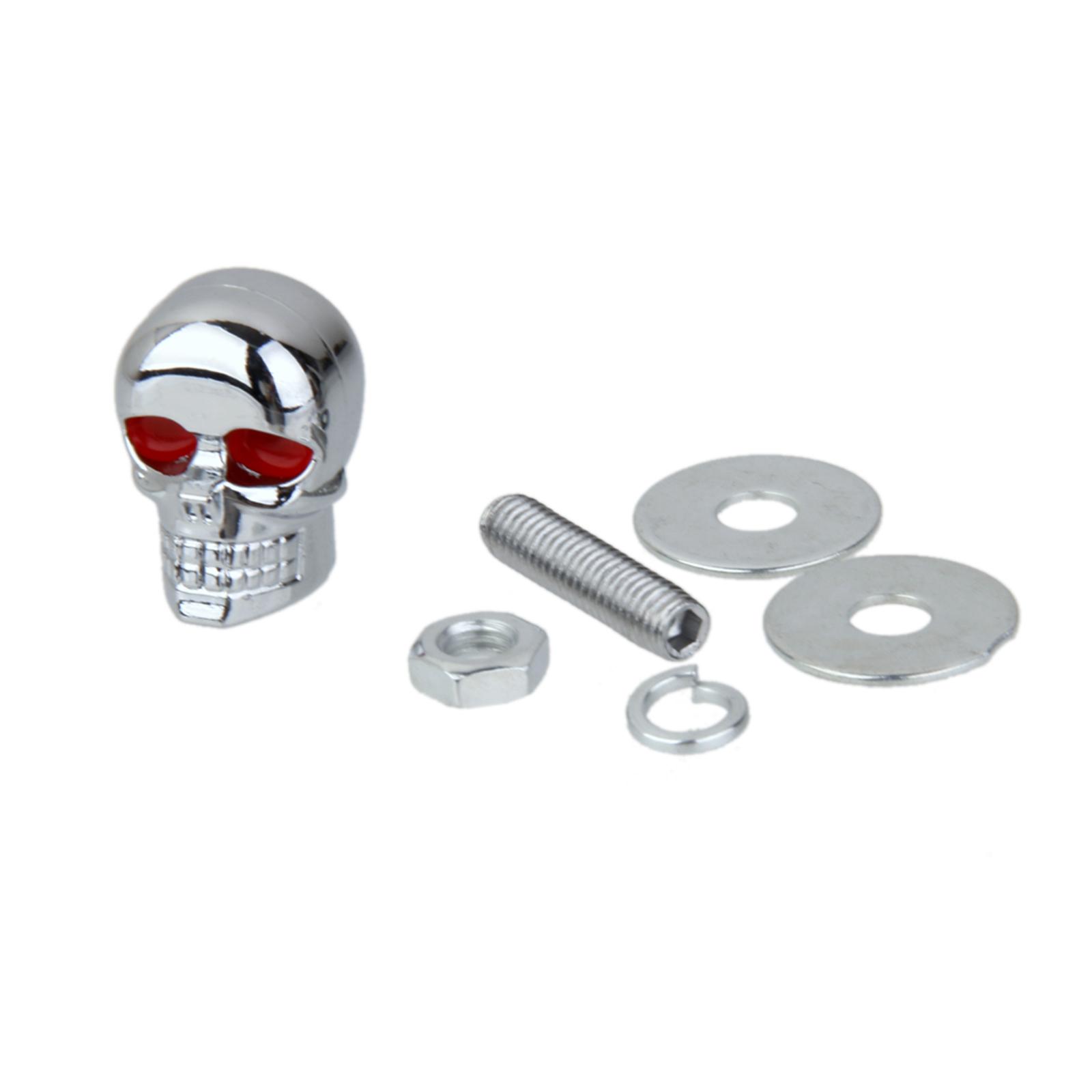 Motorcycle Motorbike   Skull Bolts Tag Fastener Screws