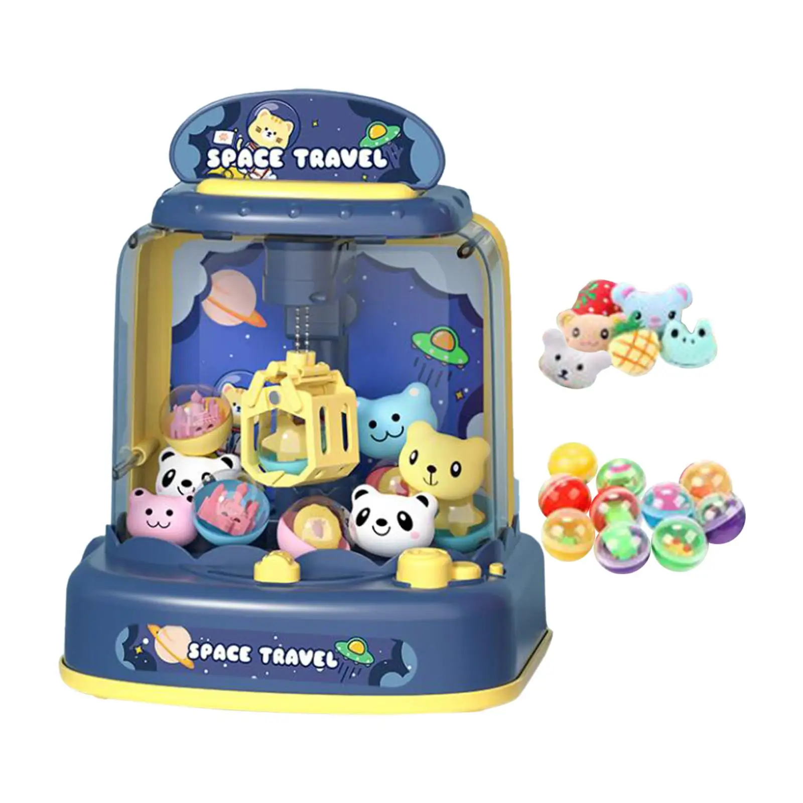 Claw Game Machine with Lights Electronic Small Toys Mini Vending Machines for Kids 6 7 8 9 Year Old Girls Boys Holiday Gifts