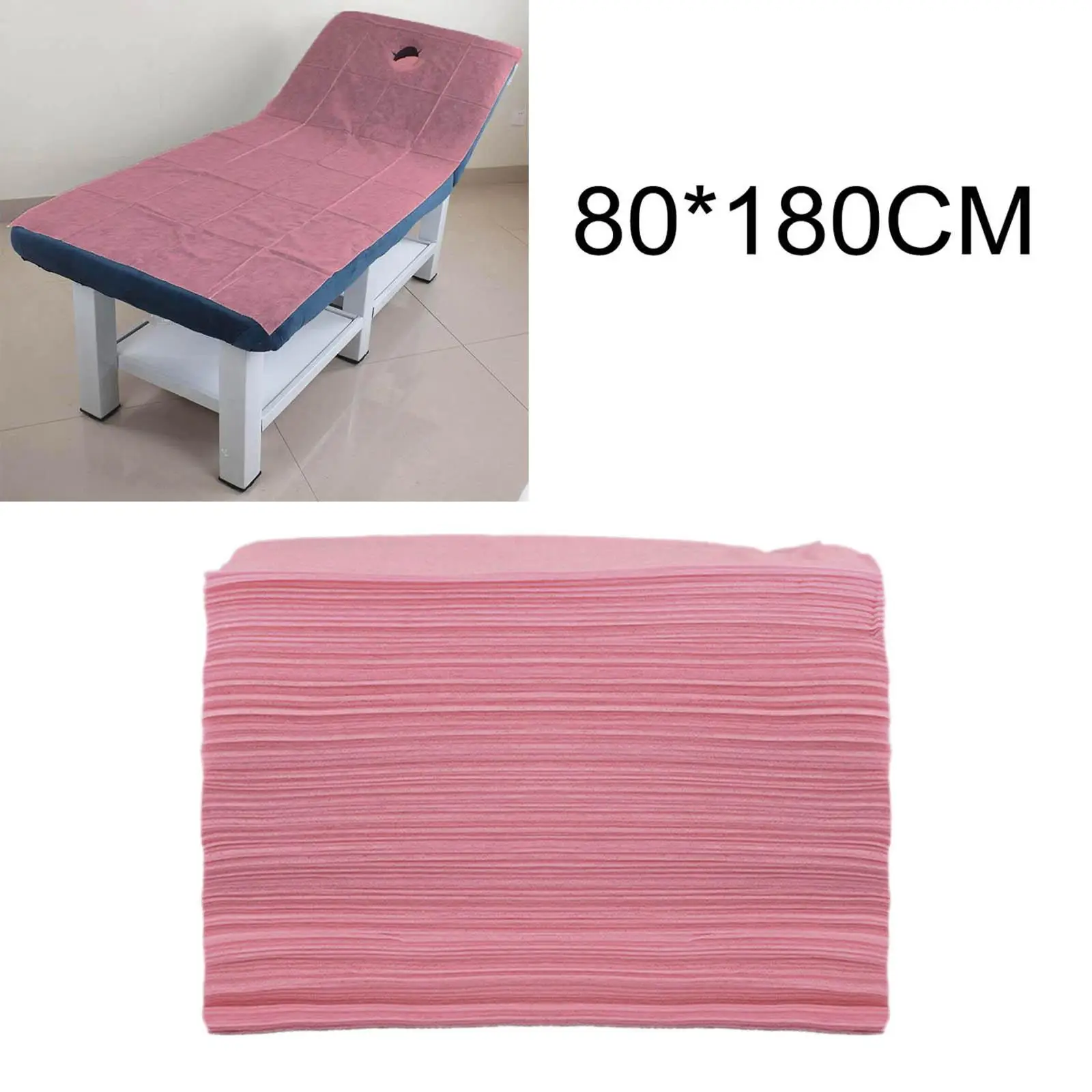 100x Disposable Bed Sheet Thicken 80x180cm Soft Massage Bed Cover for Beauty Salon SPA Travel Hotel Stretcher Table Cover