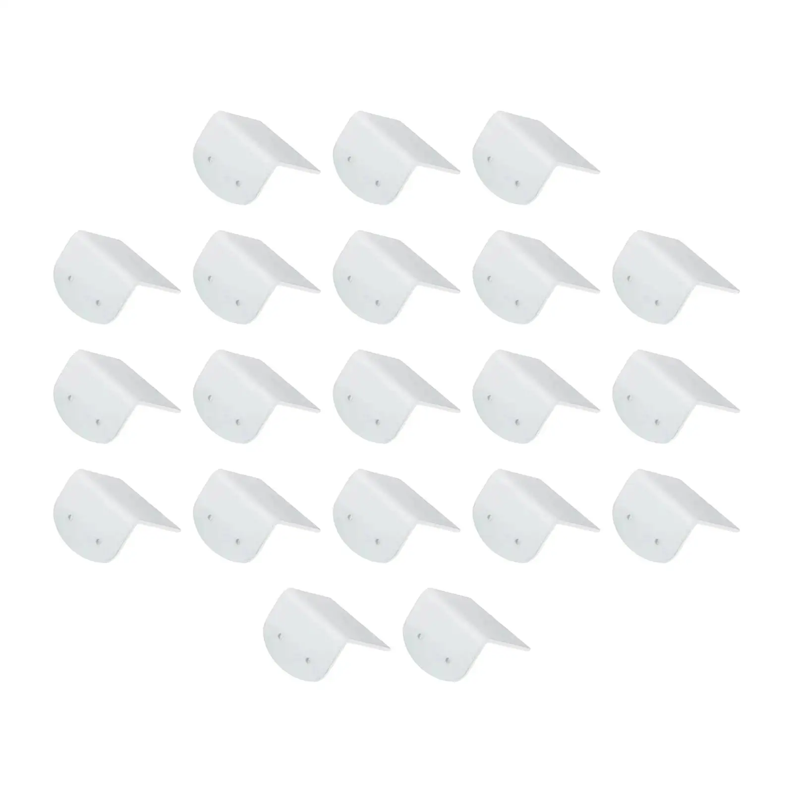 20x Hanging Earring Cards Durable White Carrying Ear Studs Holder Jewelry Packaging Acrylic for store Selling Salon Shop