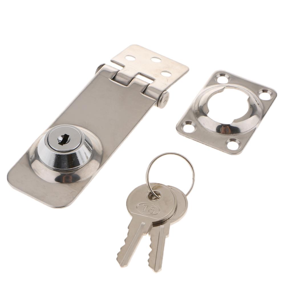 Boat Marine Stainless Door Lock Lockable Hasp  Lock