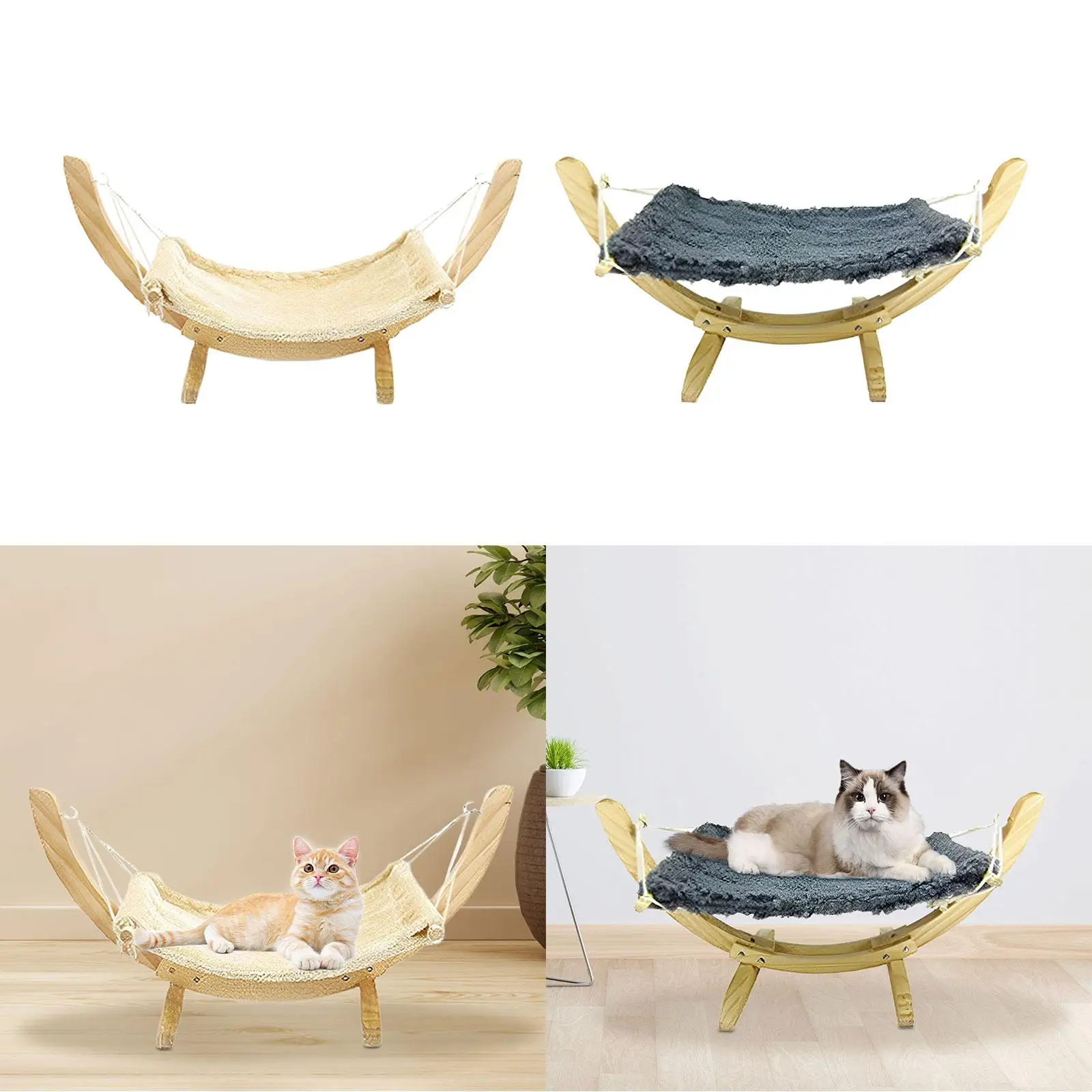 Cat Hammock Bed Cat Furniture Pet Beds Chair for Resting Small Animals Lounging