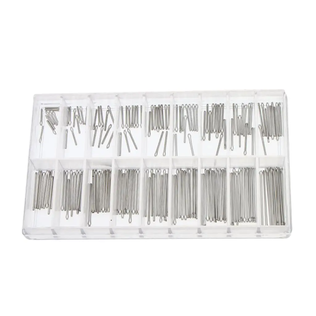 180 Pieces  8-25mm Stainless  Band  Cotter Pin Assortment Tool