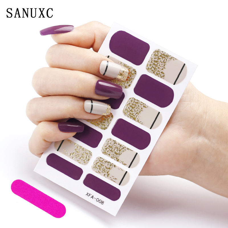 Best of 14 Tips Full Cover Nail Stickers Factory Supplies Decals For Manicure Women Self Adhesive Stickers For Nails Art Decoration Reviews & Tips