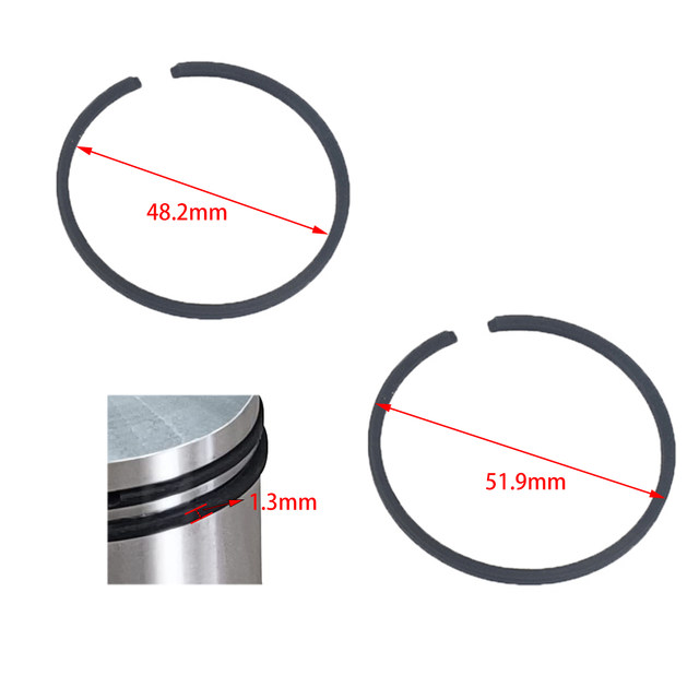 2pcs 100cc Engine Motor Piston Pin Rings For 100cc Motorized