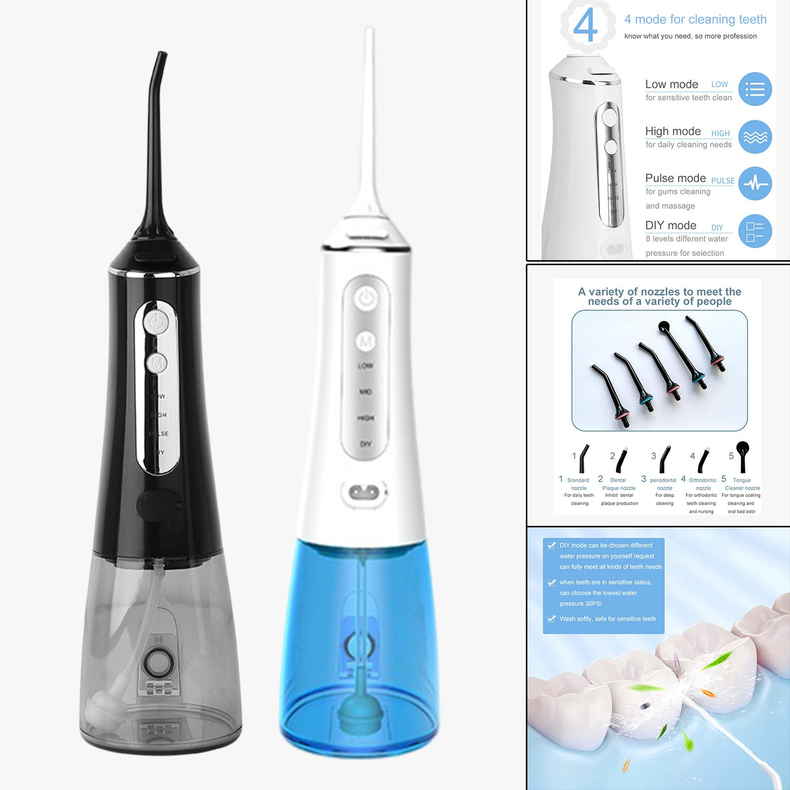 Oral Irrigator Portable IPX7 Waterproof  Cordless for Home