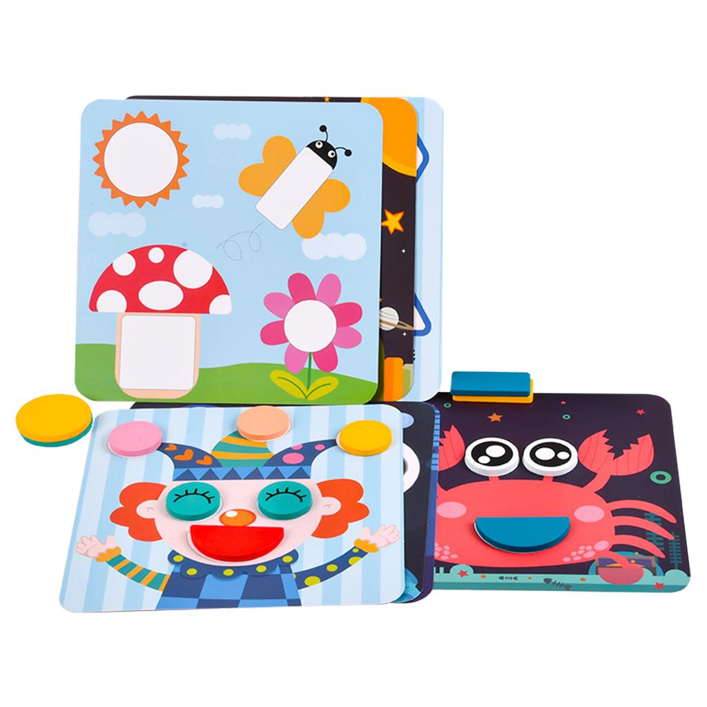 Wooden Toddler Puzzles Montessori Multi-Function Preschool Toys for Toddlers