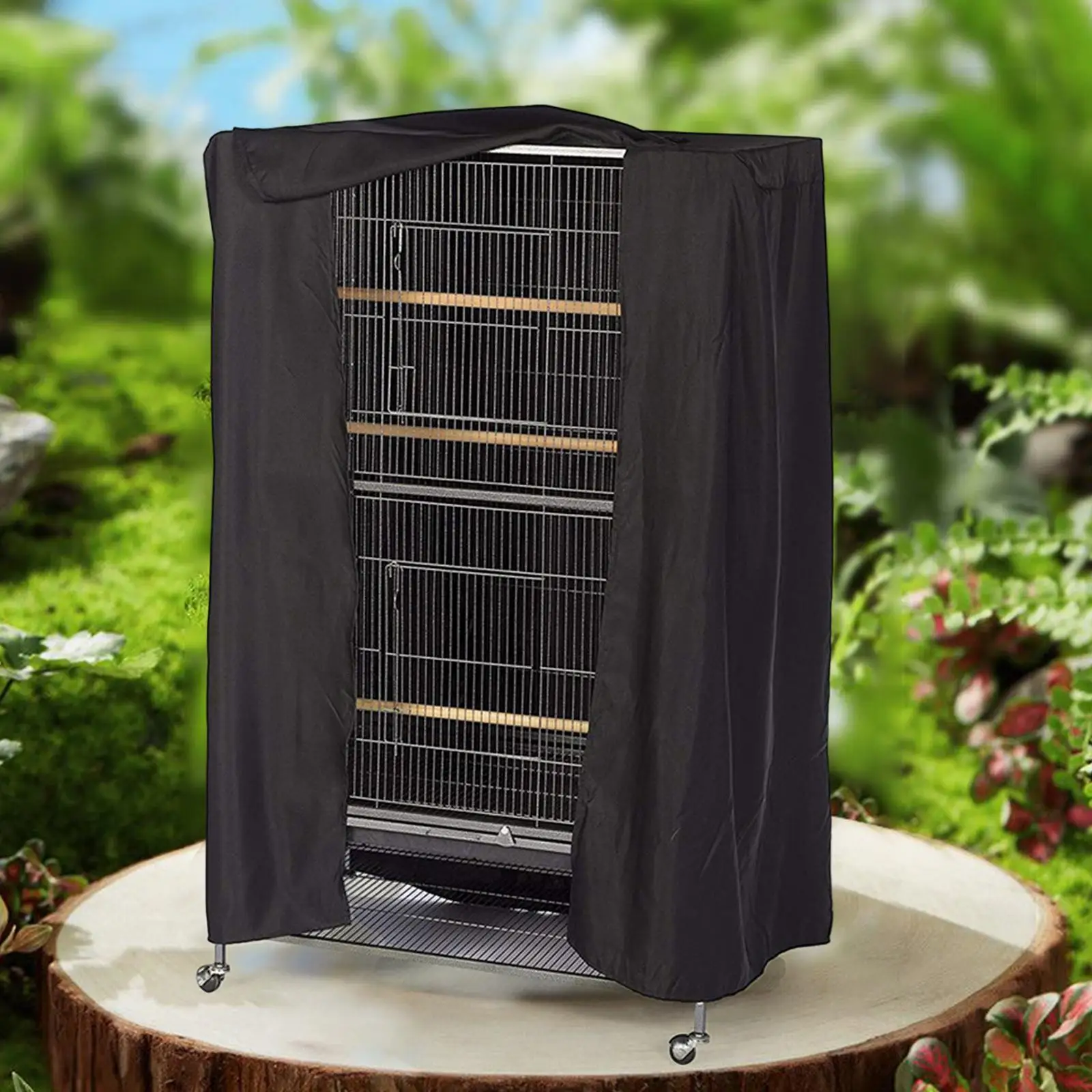 Bird Cage Cover Waterproof Dustproof Seed Catcher Cover Blackout Shade Cloth Night Supplies Privacy for Animal Cages Bird Cage