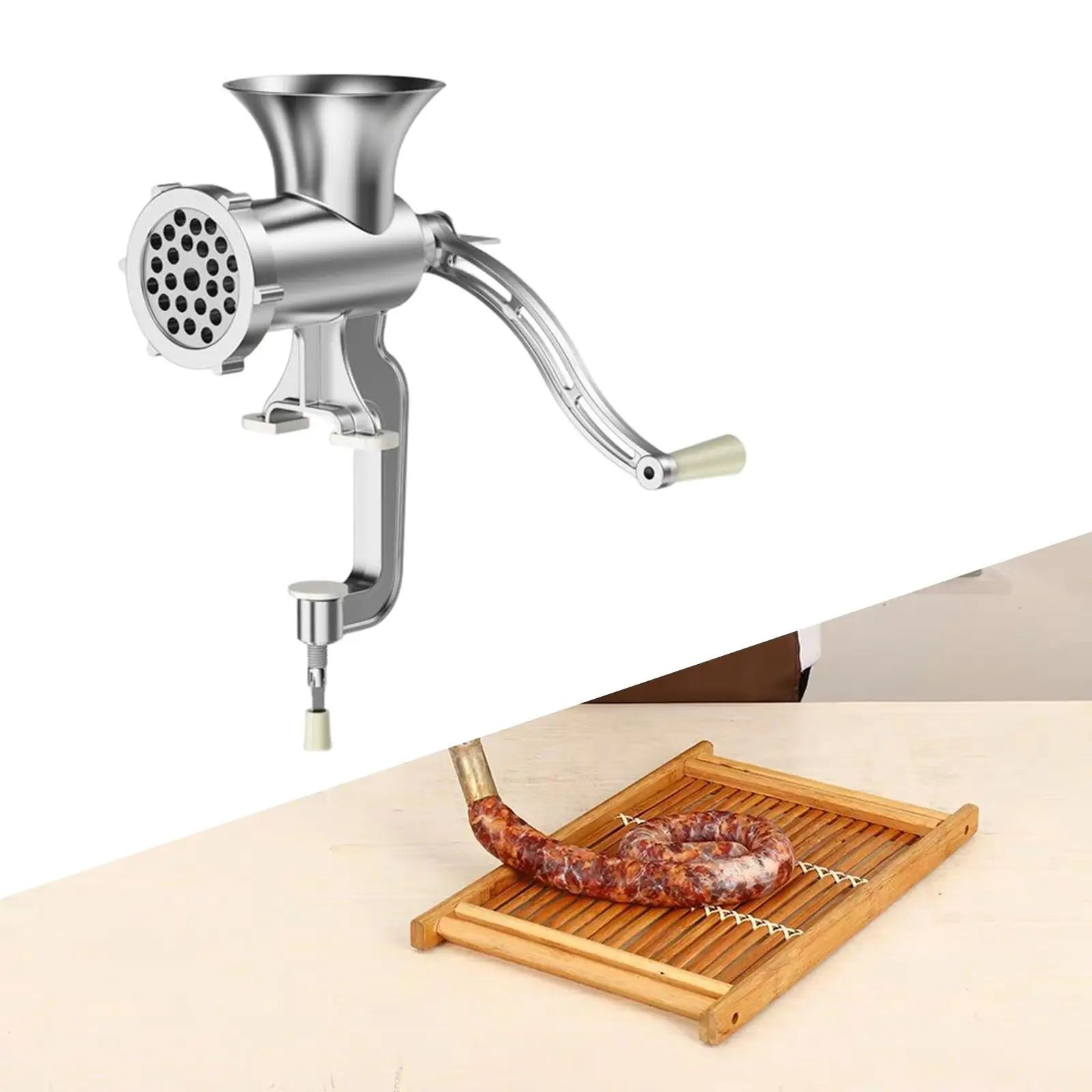 Manual Meat Grinder Multi Used Food Mincer Kitchen Tool Handheld Sausage Stuffer Maker for Fish Vegetable Beef sausages