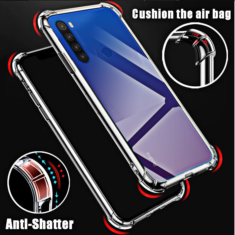 Weiche, stoßfeste, transparente Silikonhülle für Xiaomi Redmi Note 8T, transparente TPU-Hüllen für Redmi Note8T 6,3 Zoll M1908C3XG Sicherheit – Detail 4