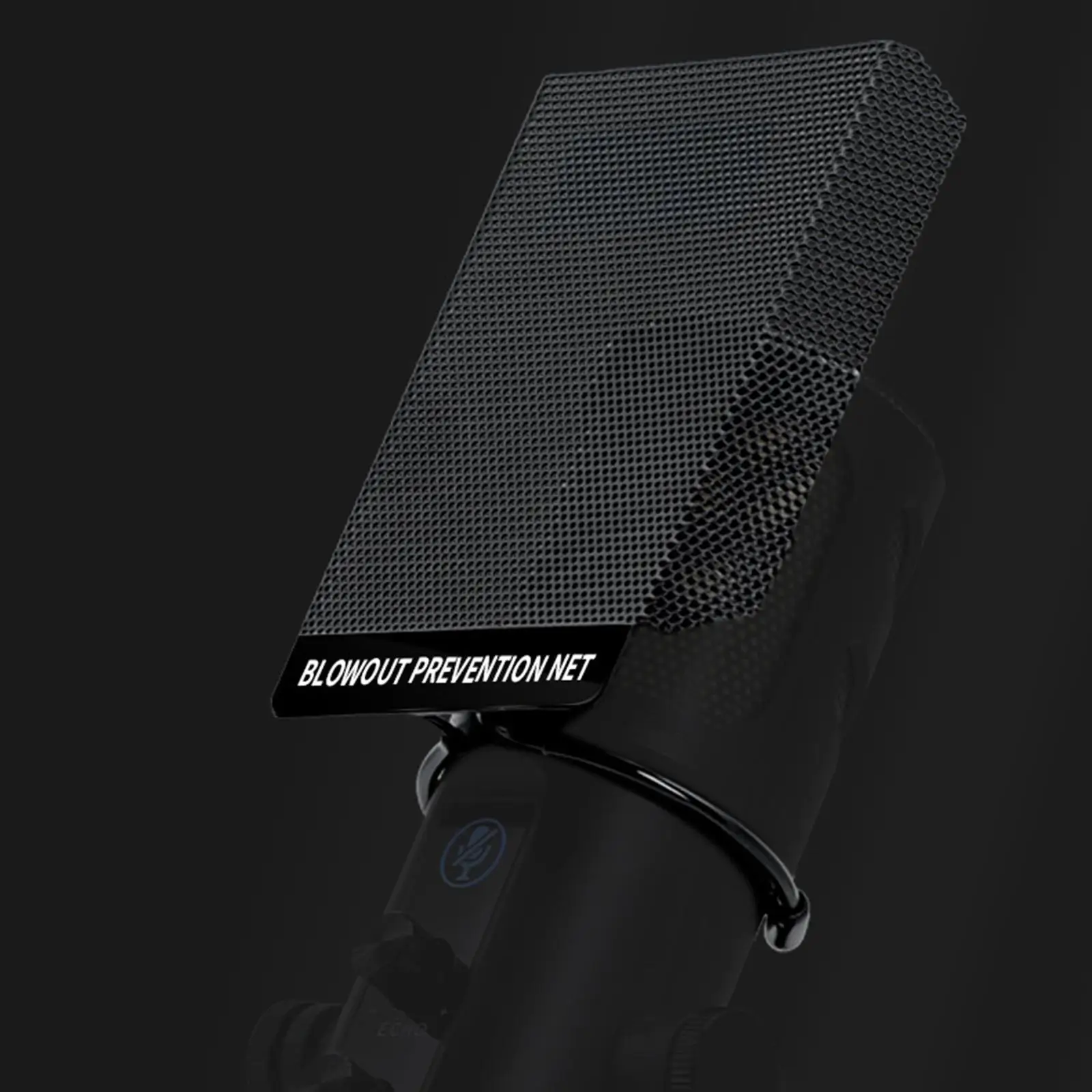 Microphone Isolation Shield Metal Mesh Blowout Preventer Net Mic Pop Filter for Vocal Recording Videos Live Broadcasting Studio