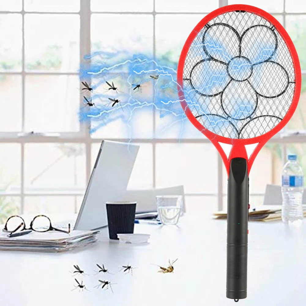 Title 2, Electric Bug Zapper Insect Fly Racket Portable ...