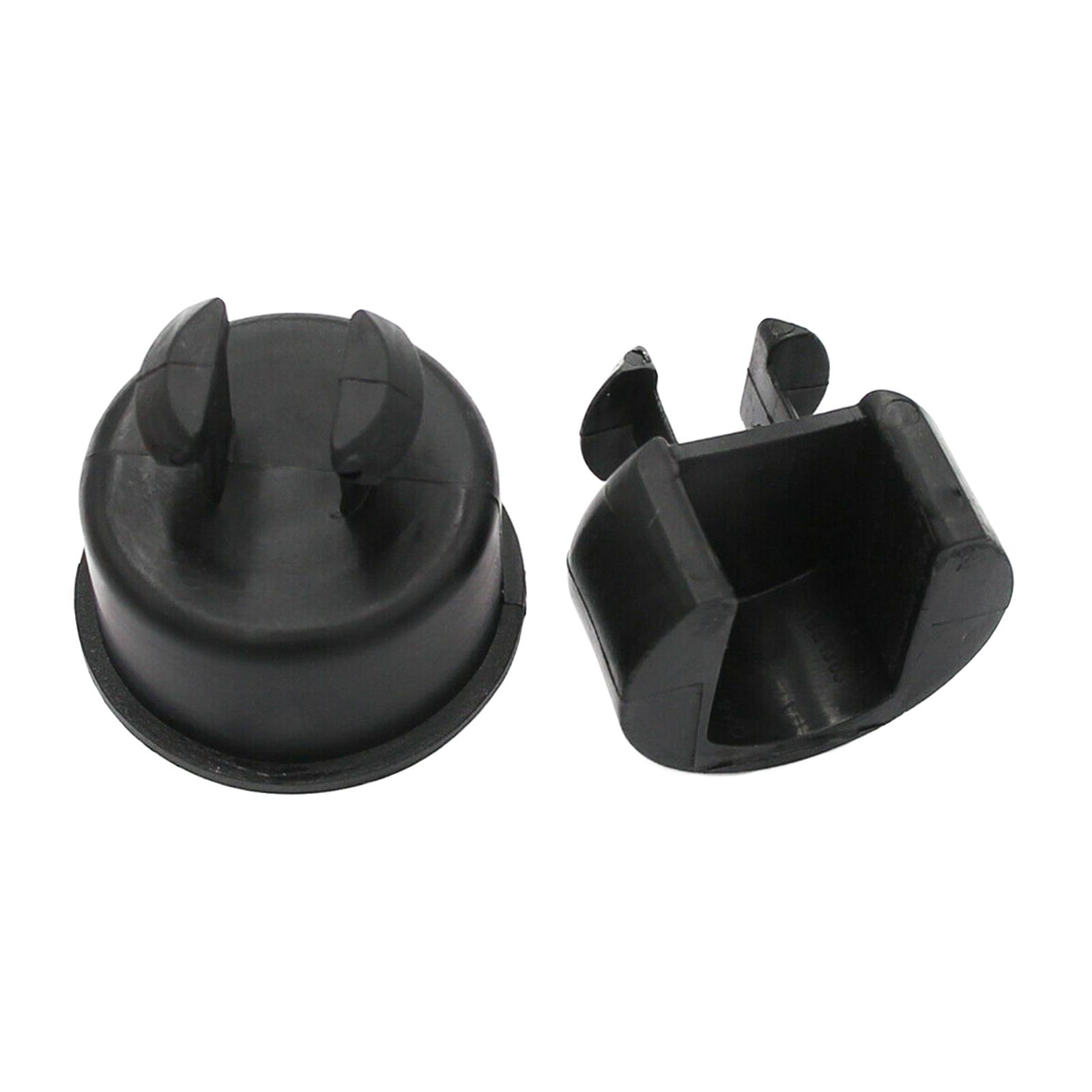 Set of 2 Tailgate Pivots Bushings Left and Right Car Supplies Black Plastic Assembly Fit for RAM 1500 2500 2002-2009 55276077Ab