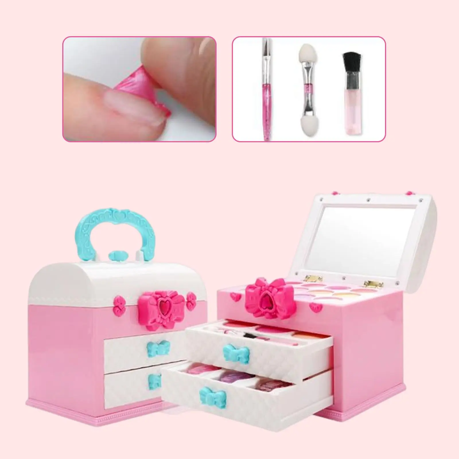 Kids Makeup for Girl Pretend Game Play House Toys Set Dress up Little Girl Makeup Set for Children Girls Party Favors Gifts