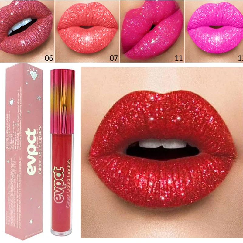 Best of Diamond Shimmer Glitter Lip Gloss Waterproof Long Lasting Metallic Liquid Lipstick Diamond Pearl Colour Lip Gloss Sexy Make Up Reviews & Tips