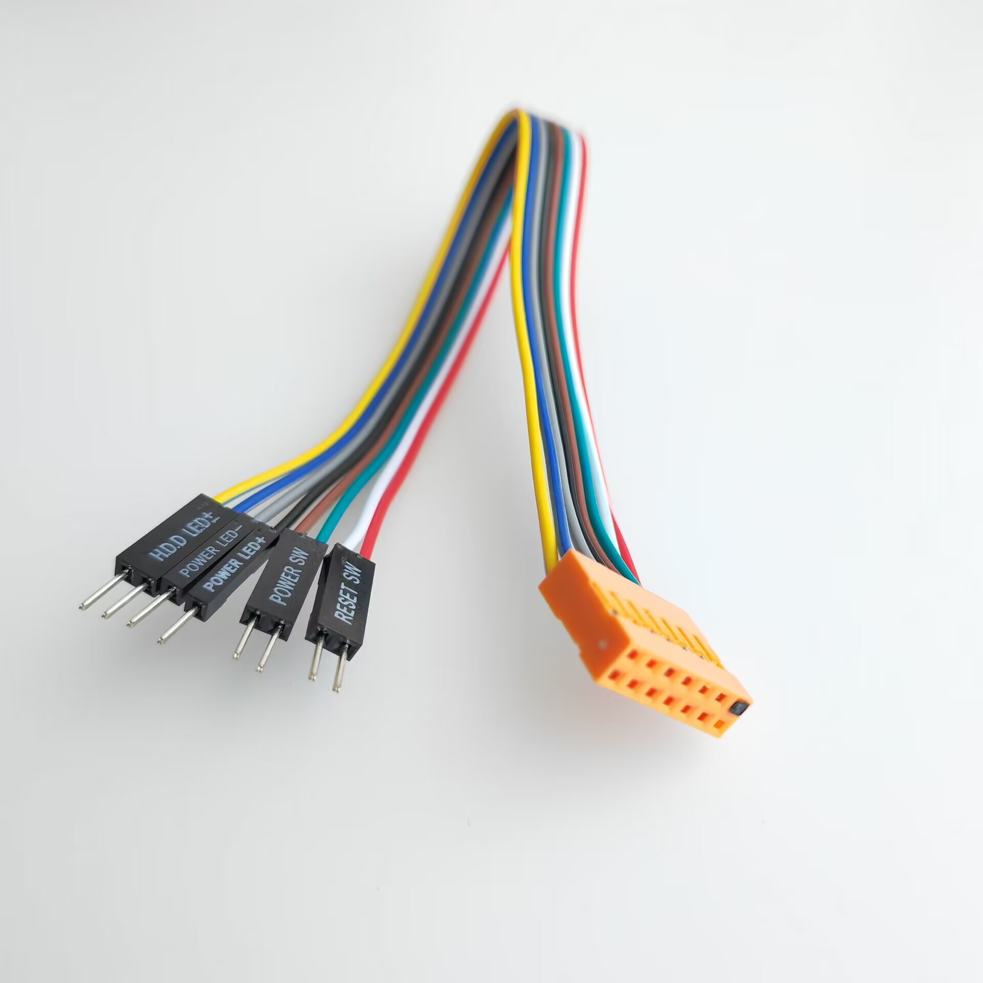 11Pin 9Pin USB 13Pin Audio 8pin HDD Power LED Reset SW Schalter Kabel für Lenovo Mainboard Verbinden mit Gewöhnlichen ATX Computer Fall – Detail 6