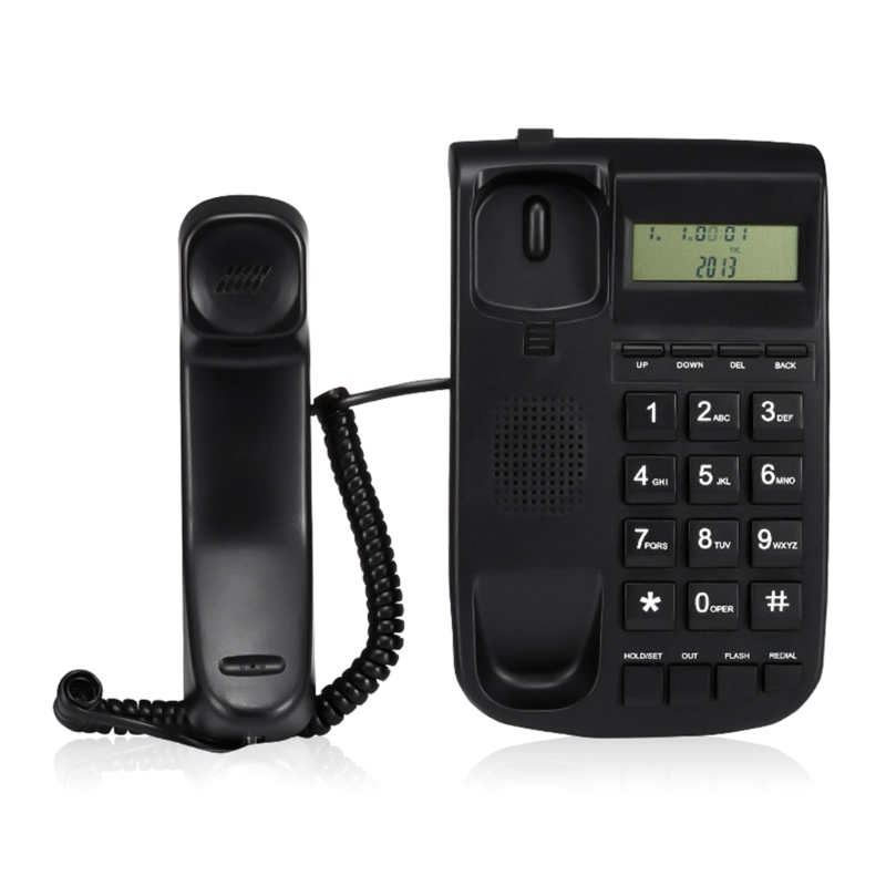 S69a40985af774587b2b70c39e8e2a217b - Corded Telephone Desktop Landline Telephone with Caller Display TEL 225 Drop Shipping