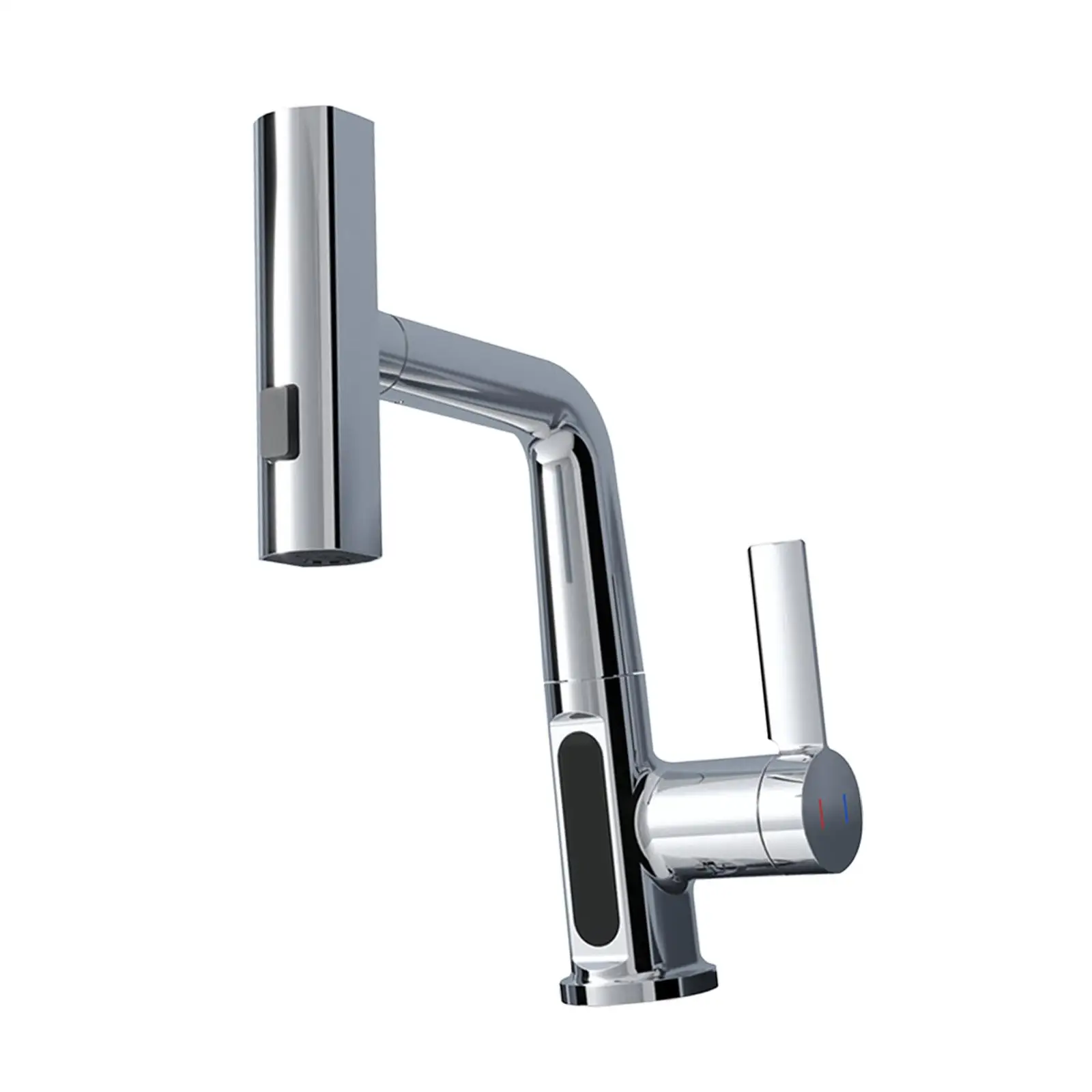 Hot and Cold Water Vanity Basin Faucet Kitchen Faucet with Pull Down Sprayer