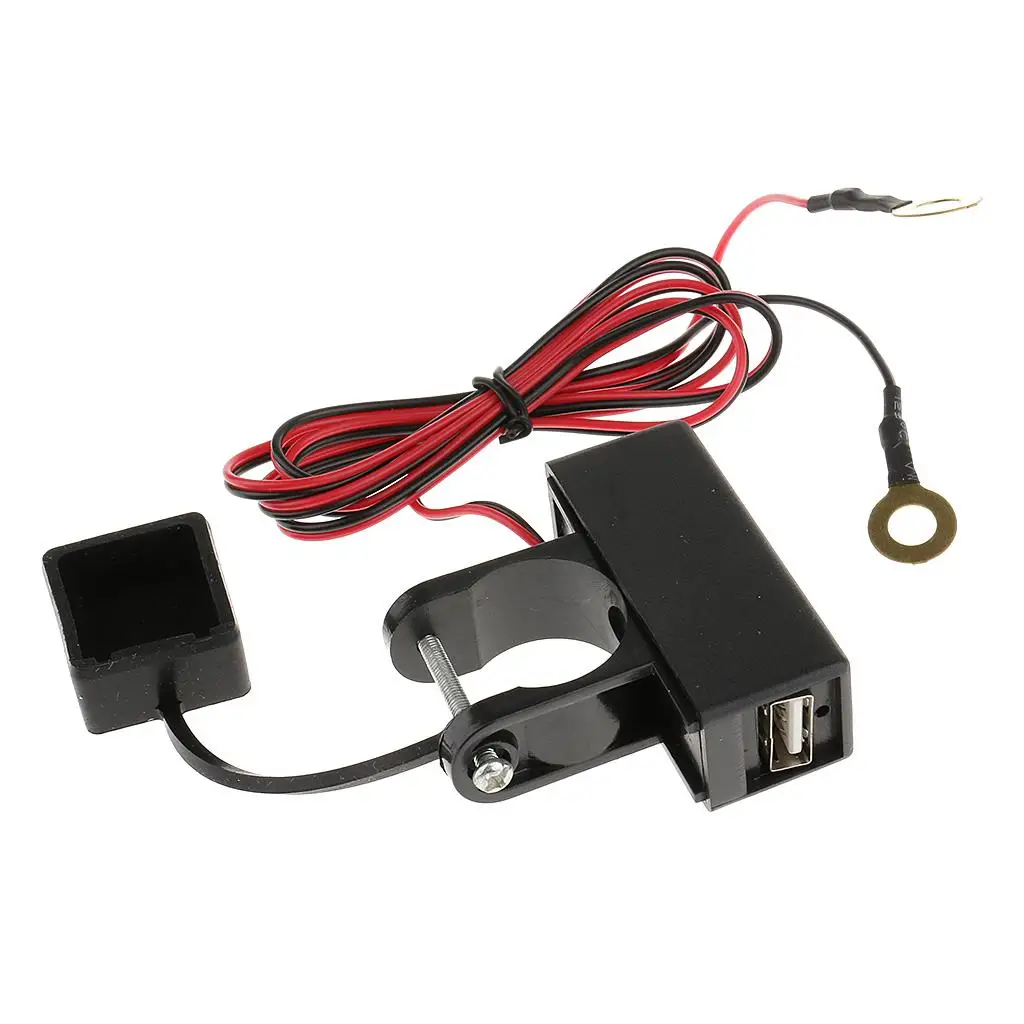 22mm 12V-80V Motorcycle ATV Waterproof USB Power Charger Socket