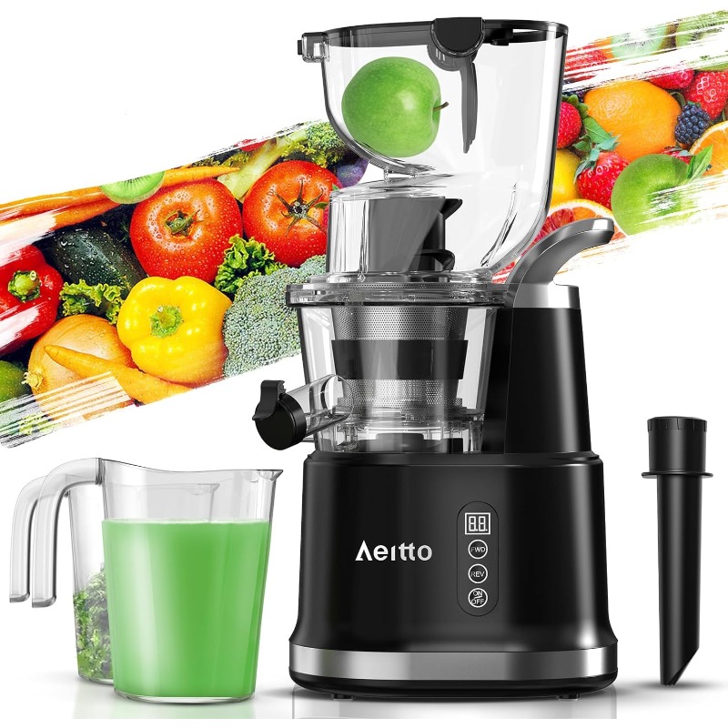 Title 10, Aeitto Cold Press Juicer, Whole Vertical Juicer...