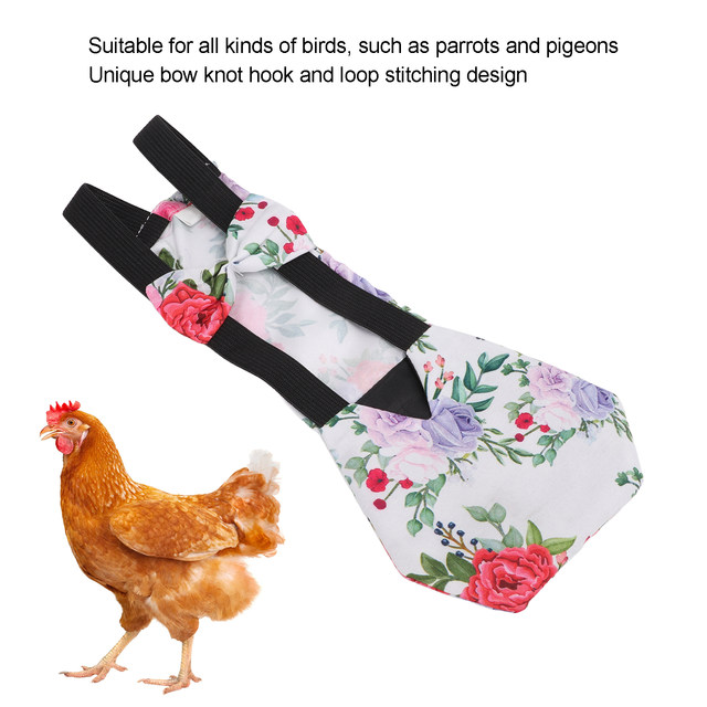 Haustierwindel Für Hühner, Enten & Gänse – Waschbar, Mit Schleifen-Design, Auslaufsicher, In 3 Größen (S/M/L)