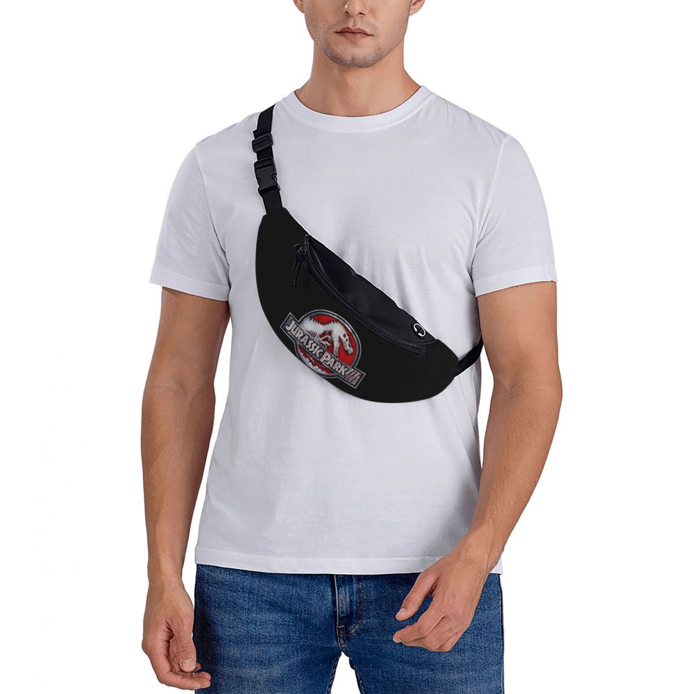 Homens Moda Sci Fi Dinossauro Crossbody Saco