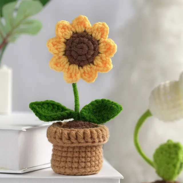DIY Häkeln Topf Blumen Kit Kreative Elegante und Nette