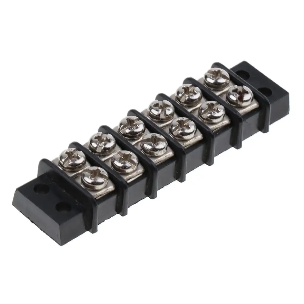 Boat  Rv 12v 30a 6 Way Screw Terminal Block Bar Divides 1 in 6 Out
