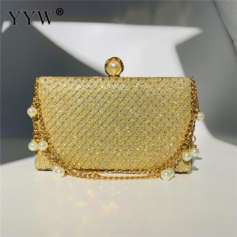 Pérola para Mulheres, Diamantes, Strass, Embreagens, Bolsas