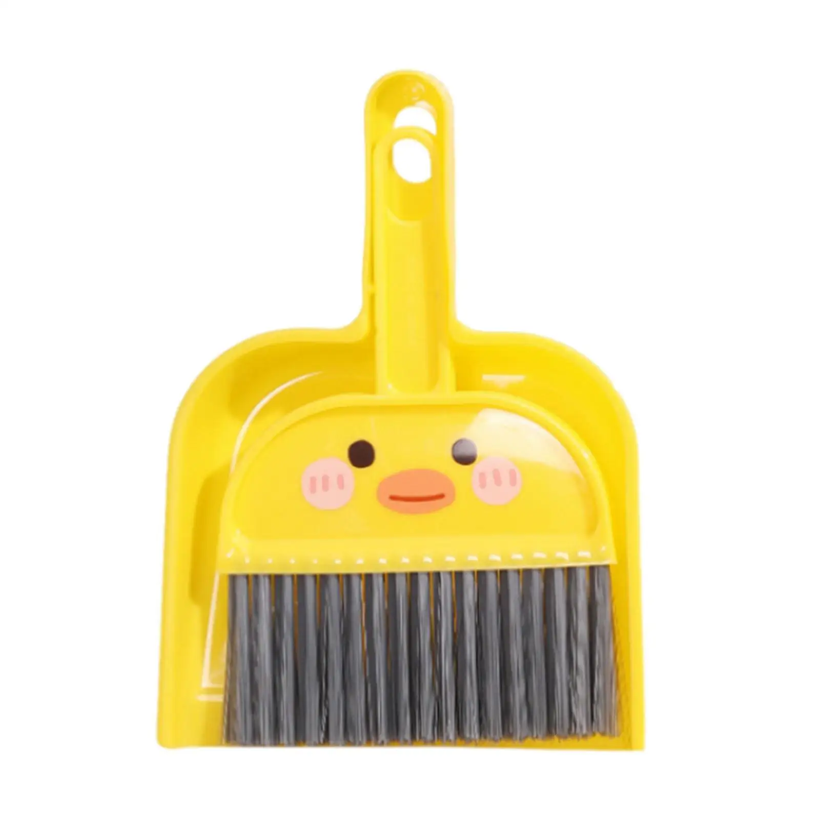 Desktop Dustpan and Broom Set Keyboard Cleaning Brush Pretend Play Toy Hand